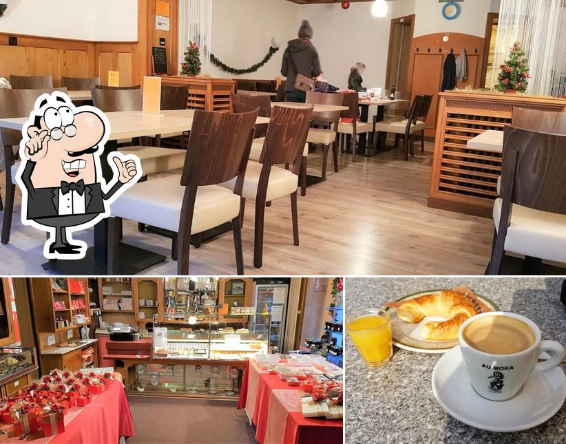 Tra le varie cose da Confiserie Tea-room Zurcher Sàrl si possono trovare la interni e bevanda