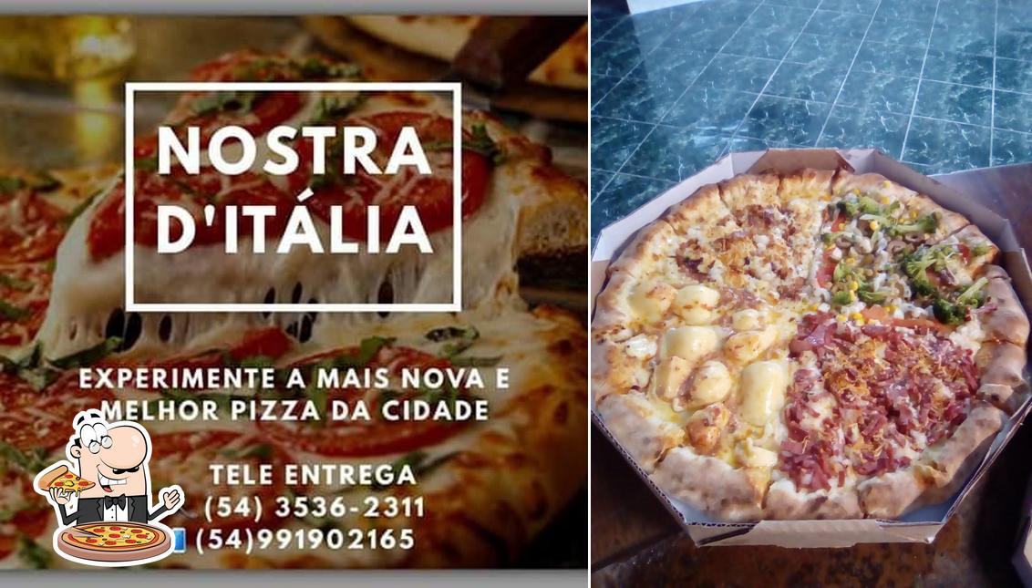 Experimente pizza no Pizzaria Nostra D'Itália