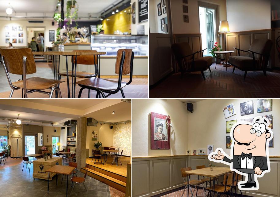 Die Inneneinrichtung von DAS KAFF – bagel Bar & coffee salon