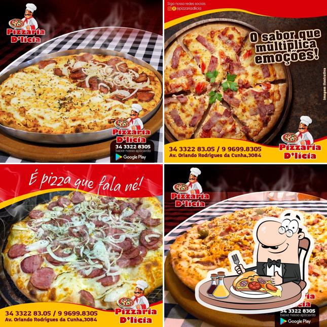 Escolha diferentes estilos de pizza