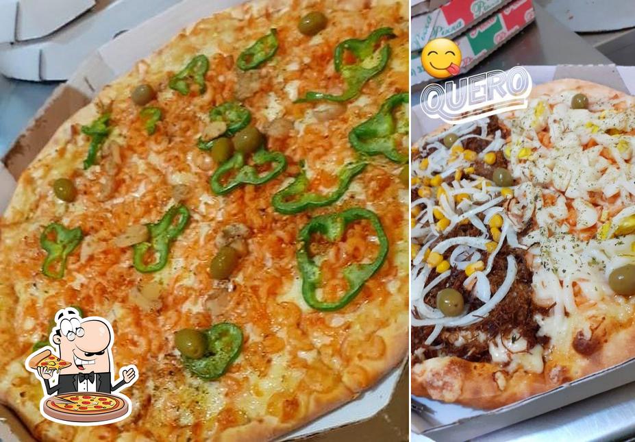 Consiga diferentes tipos de pizza