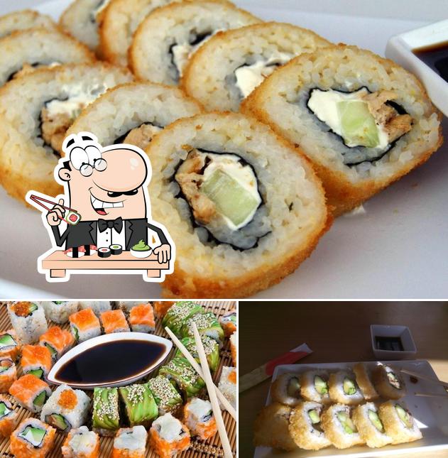 Prueba uno de sus distintos tipos de sushi