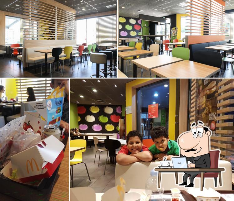 El interior de McDonald's