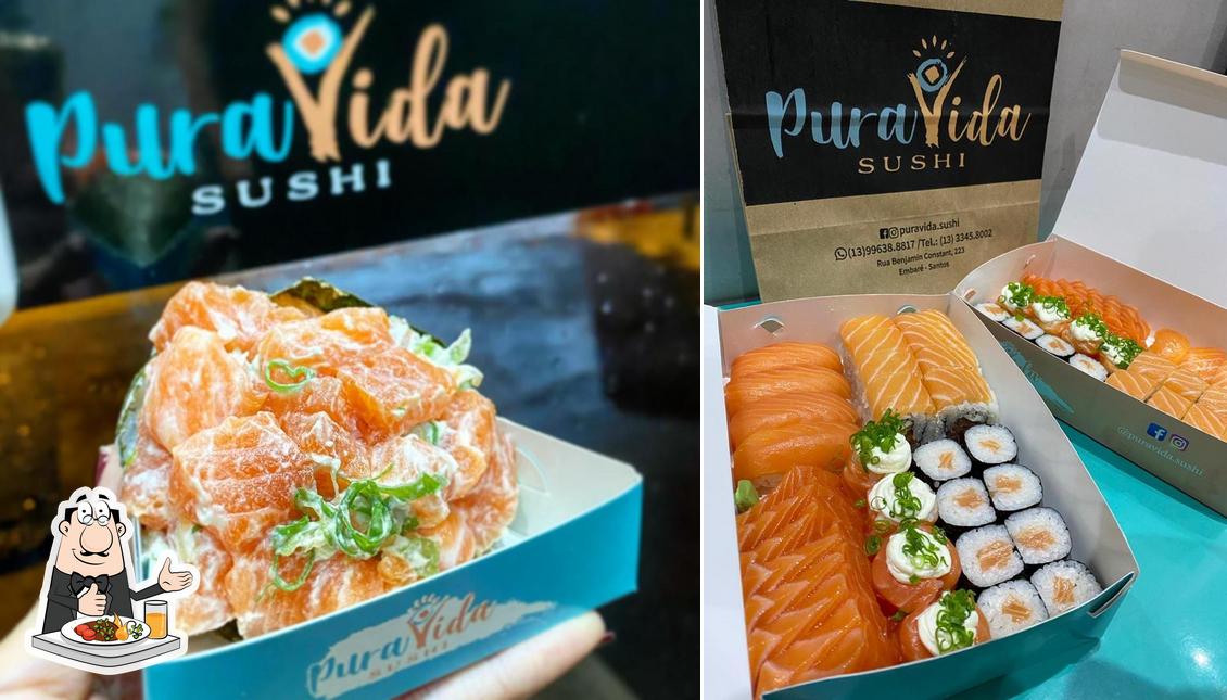 Comida em PuraVida Sushi