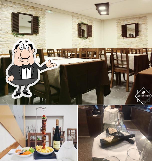 The image of interior and alcohol at Alcatra Restaurante