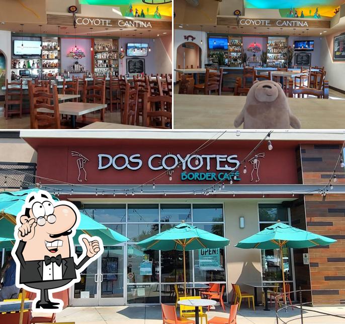 The interior of Dos Coyotes Border Cafe