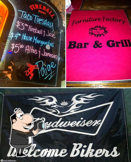 Furniture Factory Bar & Grill, 619 Meridian St N STE 200 in Huntsville Restaurant menu and reviews