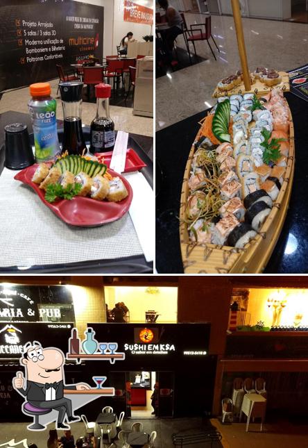 Veja imagens do interior do Sushi em Ksa Samambaia Df