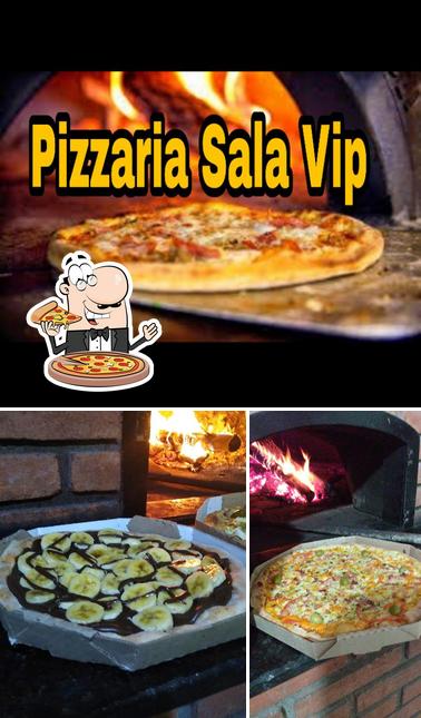 Consiga pizza no Sala Vip