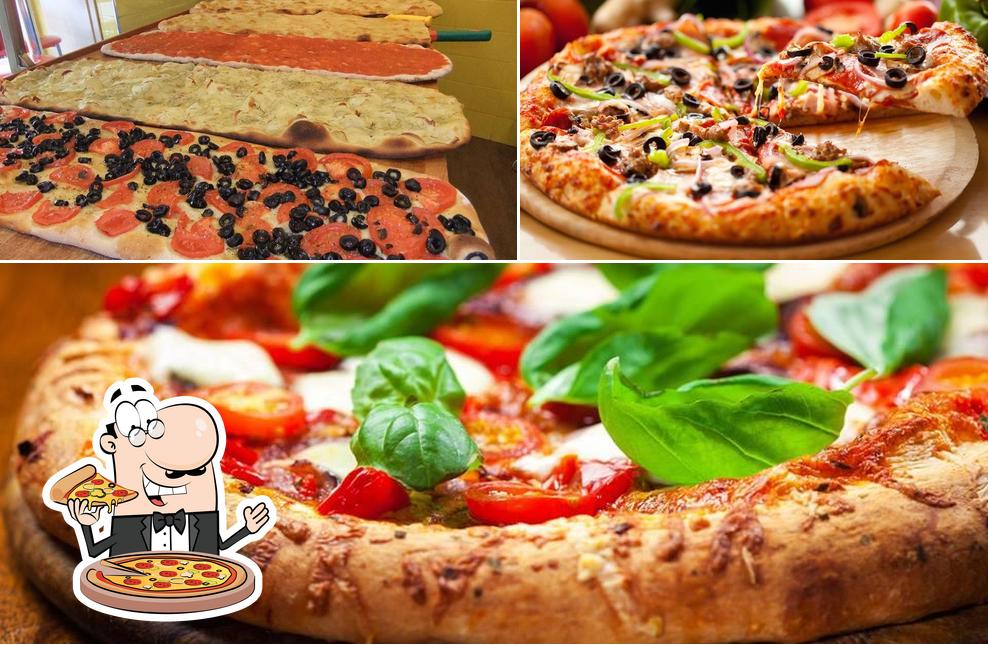 Prenez différents types de pizzas