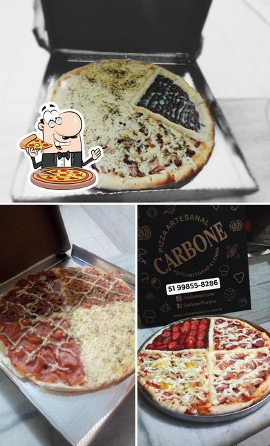 Consiga pizza no Carbone Lancheria