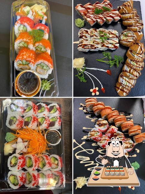 Wählt verschiedene Sushi-Optionen