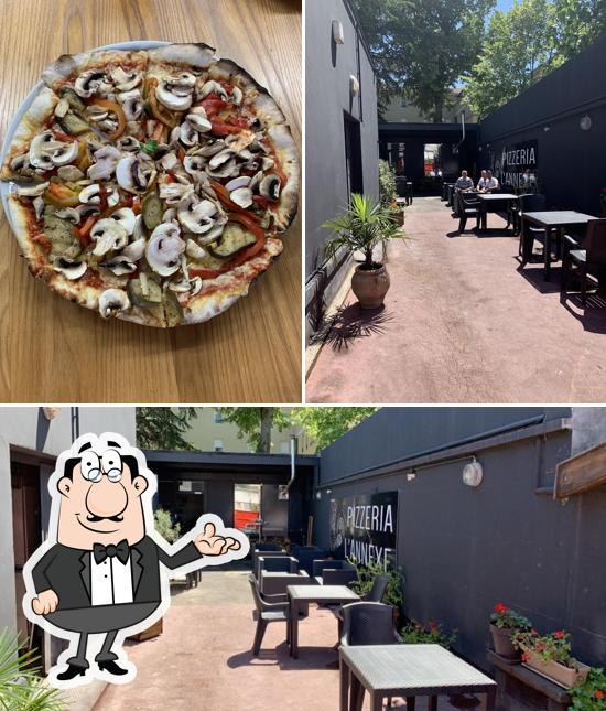 La photo de la intérieur et nourriture concernant L' Annexe pizzeria