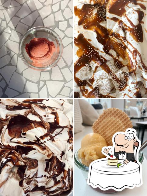Закажите один из десертов в "Madeleine's homemade Ice Cream"