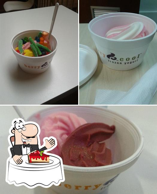 Berry Cool Frozen Yogurt oferece uma gama de pratos doces