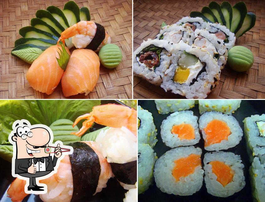 Prove diversas opções de sushi