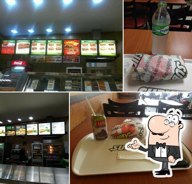 O interior do Subway