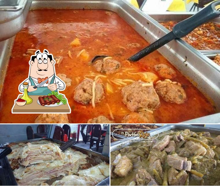 Get meat meals at El Portón Rojo Cocina Tradicional