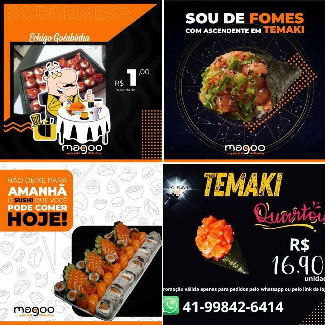 Comida em Magoo sushi delivery Araucária PR