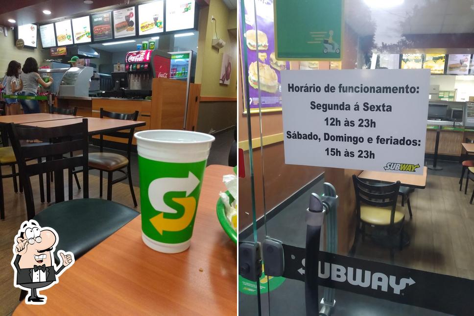 O interior do Subway