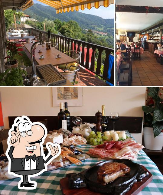 L'intérieur de La Montanara, Osteria con alloggio, Monte