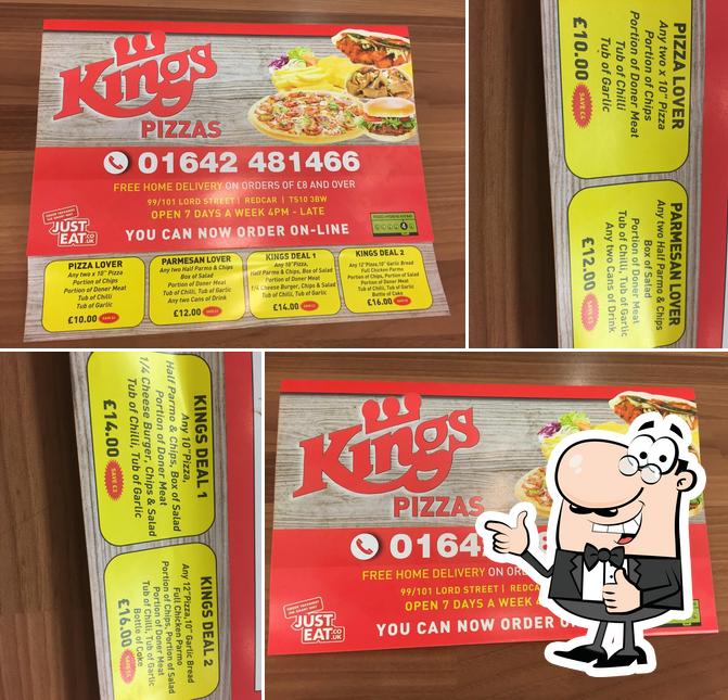 See the image of Kings pizzas