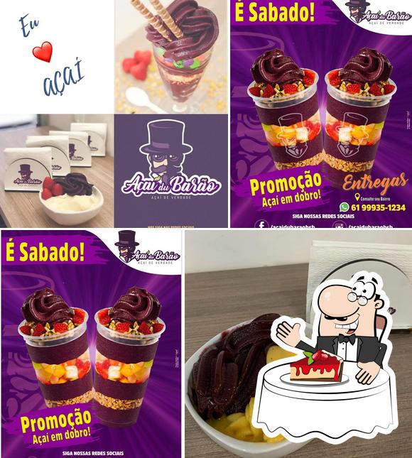 Açaí Du Barão serve uma gama de pratos doces