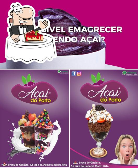 Açai Do Porto provê uma escolha de pratos doces