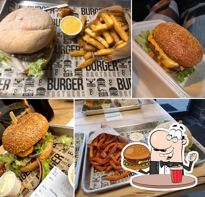 Закажите гамбургеры в "Burger Brothers Duisburg"