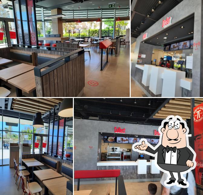 L'intérieur de KFC Vlora