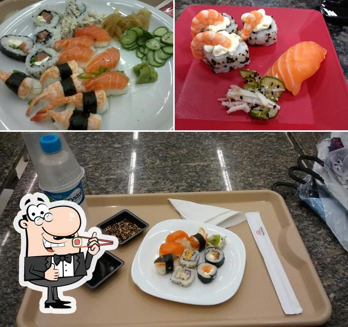 Prove diversas opções de sushi