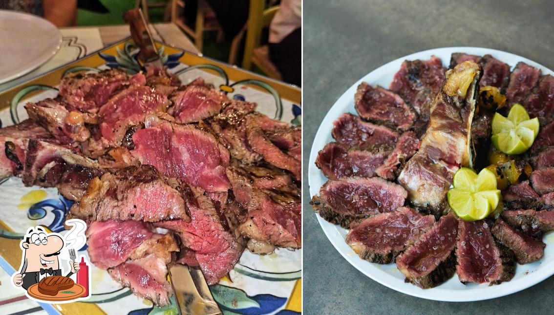 Prova i piatti di carne a Ristorante Manzo