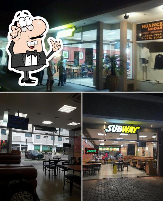 O interior do Subway