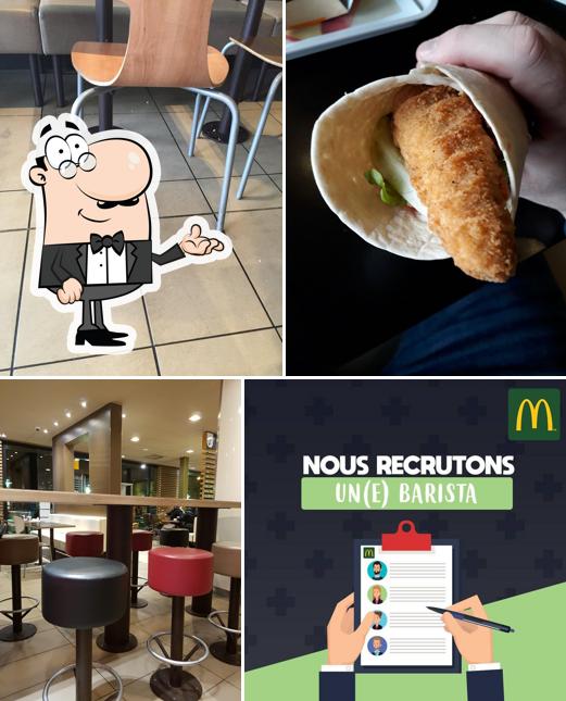 Installez-vous à l'une des tables de McDonald's