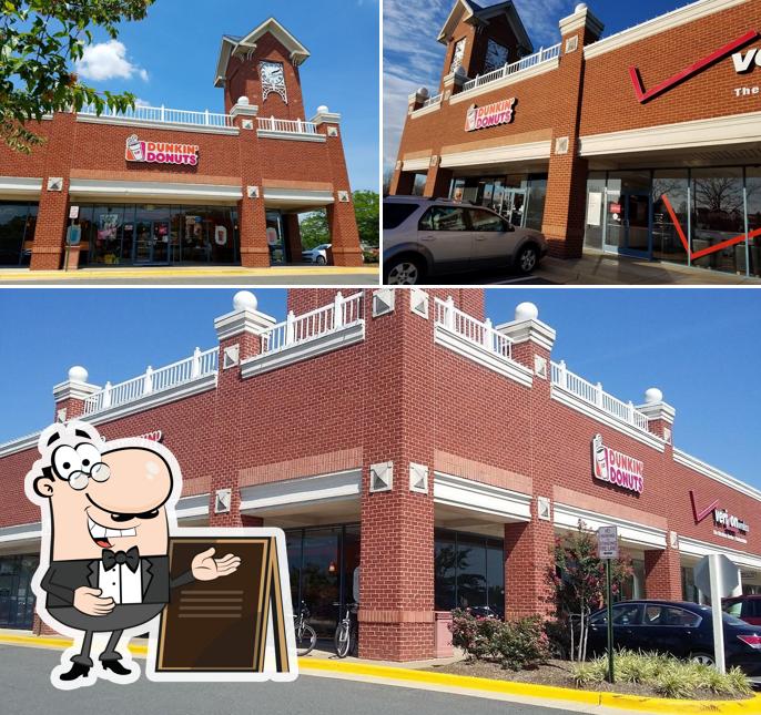 You can get some fresh air at the outside area of Dunkin'