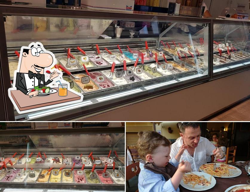 La foto della cibo e tavolo da pranzo di Gelateria Mimmo