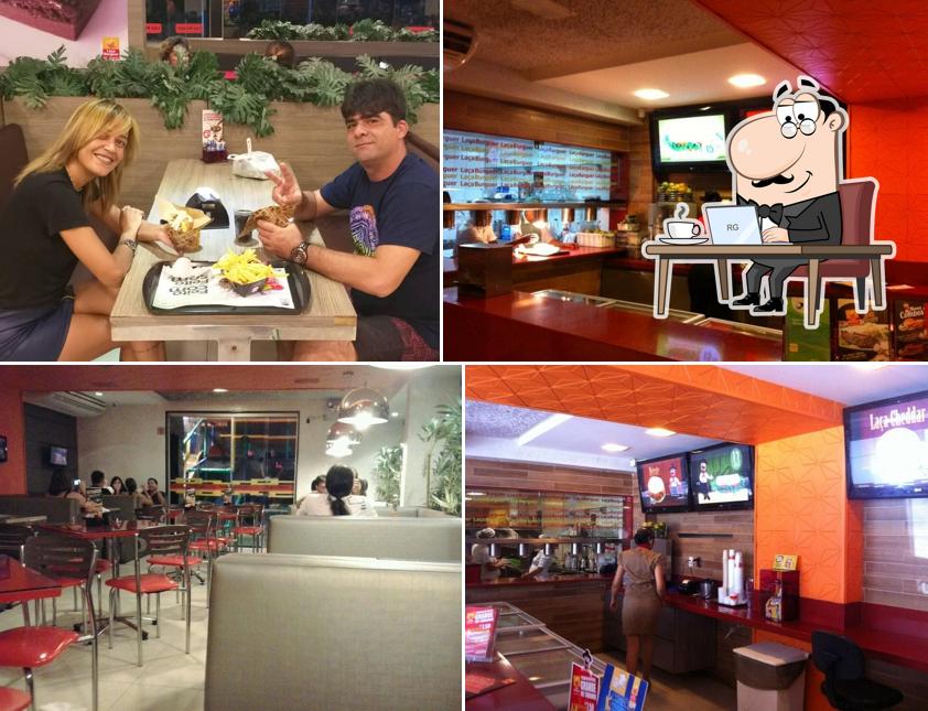 Veja imagens do interior do Laca Burger