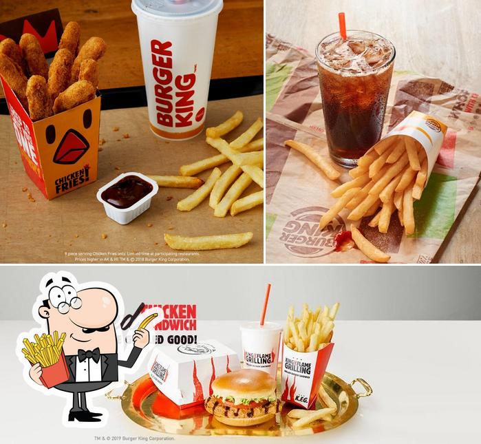 Order French fries at Burger King