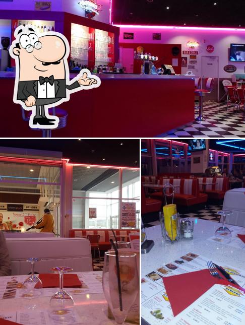 L'intérieur de Le Frenchy's Diner