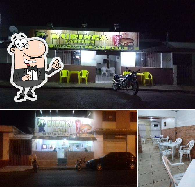 O interior do Kuringa Lanches