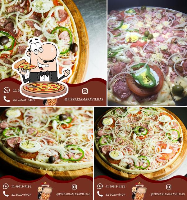 Peça pizza no Maravilhas Pizzaria & Restaurante