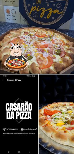 Experimente pizza no Casarão da pizza