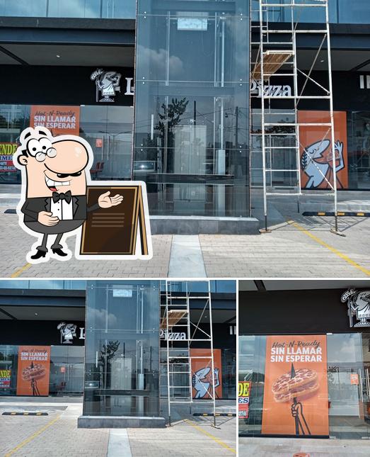 Las fotos de exterior y los ciudadanos en Little caesars