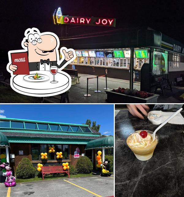 This is the photo showing food and interior at Dairy Joy Snack Bar