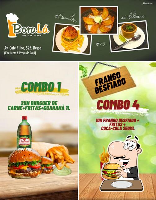 Отведайте гамбургеры в "Bora lá hamburgueria e pastelaria"