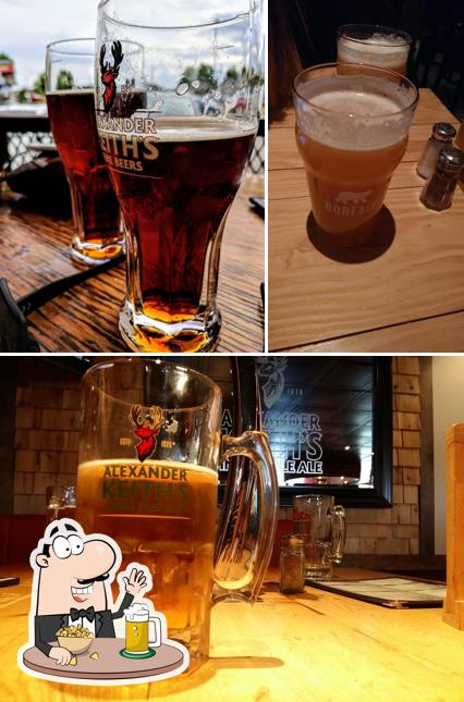 Vous pouvez prendre un verre de bière blonde ou brune