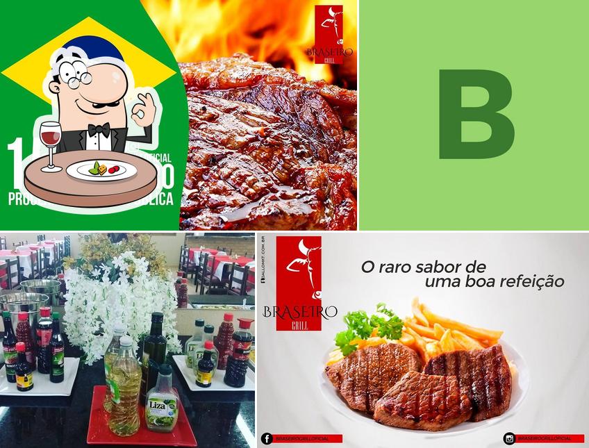 Comida em Braseiro Grill