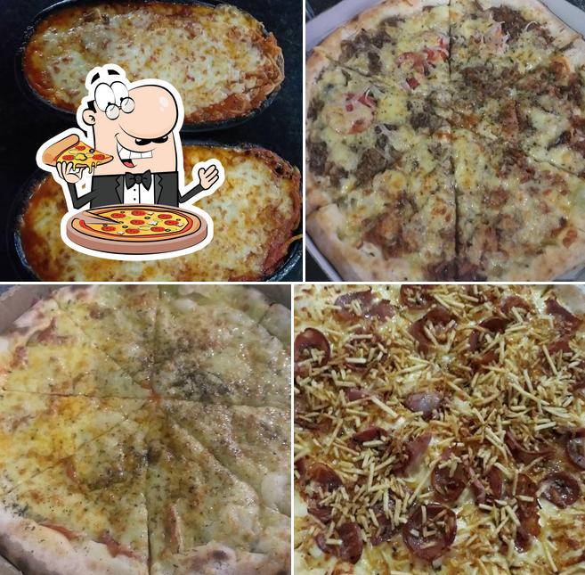 Experimente pizza no Pizzaria Via Romana