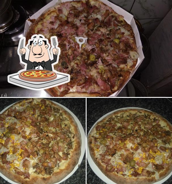 Consiga diferentes tipos de pizza