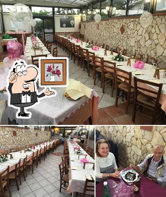 La foto di interni e tavolo da pranzo da Bucca di Mola Ristorante - Pizzeria